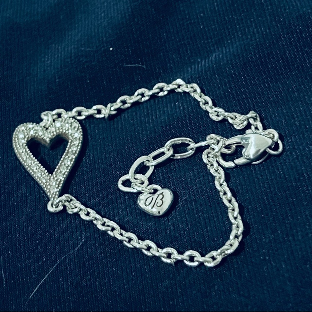 Brighton Silver Heart Bracelet